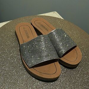 Soda “Bling” Sequined Sandals